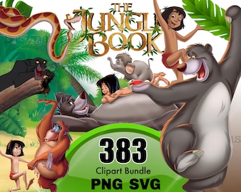The Jungle Book PNG, Jungle Book Clipart, Jungle Book SVG, Mowgli Baloo, Jungle Book shirt, High Quality Instant Download, Jungle Birthday