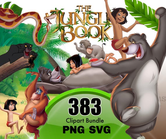 The Jungle Book PNG, Jungle Book Clipart, Jungle Book SVG, Mowgli Baloo, Jungle Book shirt, High Quality Instant Download, Jungle Birthday
