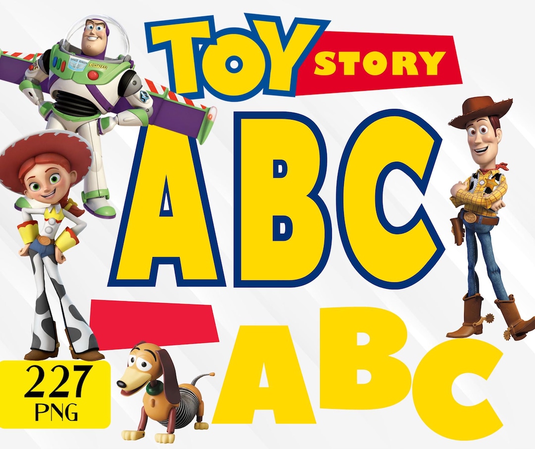 Toy Story Alphabet, Toy Story Font Alphabet and Numbers, Toy Story