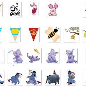 Winnie the Pooh SVG PNG Clipart Bundle, Winnie the Pooh png, Winnie the Pooh svg, Winnie the Pooh födelsedagsinbjudningar, Ior Nasse Tiger bild 6
