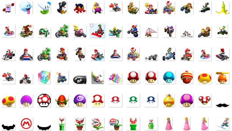 Mario PNG SVG clipart, Super Mario png, Mario SVG, Mario Kart clipart, Princess Peach png SVG clipart, Luigi SVG, Bowser SVG afbeelding 6