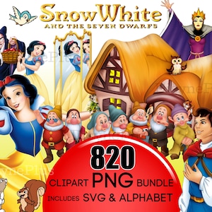 Sneeuwwitje SVG PNG-clipart, prinses clipart, transparante achtergrond, boze koningin SVG, afdrukbare Sneeuwwitje