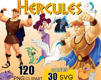 Hercules PNG, Hercules Clipart, Hercules SVG, Pegasus png clipart, camicia Hercules, Pacchetto compleanno Hercules, Download istantaneo