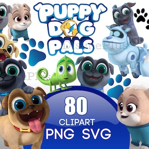 Puppy Dog Pals PNG, Puppy Dog Pals SVG, Puppy Dog Clipart, Puppy Dog Pals Birthday, Dog PNG, Puppy birthday invitation