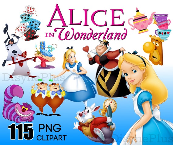 Alice in Wonderland PNG Alice in Wonderland Clipart Cheshire - Etsy  Australia