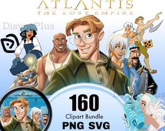 Atlantis PNG Clipart, Atlantis SVG, Classic Movie clipart for shirt, birthday, and more