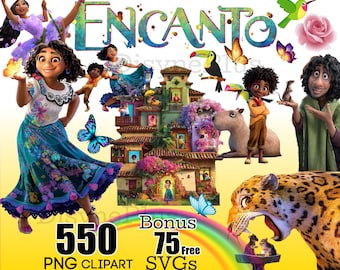 Encanto Clipart PNG, Encanto SVG, Encanto Instant Download 530 files, Premium Quality Encanto Clipart