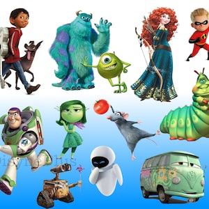 Movie Bundle PNG Clipart, Incredibles Up PNG, Toy Story Clipart, Coco Cars Alice in Wonderland inside out Clipart, Nemo png image 3