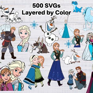 Frozen PNG, Frozen SVG, Frozen Clipart, Frozen 2 Clipart, Princess png svg clipart, Anna Elsa Olaf, Frozen 2 svg, Frozen birthday image 6