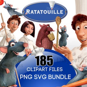 Ratatouille PNG SVG, Ratatouille Clipart, Ratatouille Instant Download, Ratatouille Birthday