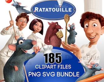 Ratatouille PNG SVG, Ratatouille Clipart, Ratatouille Instant Download, Ratatouille Birthday