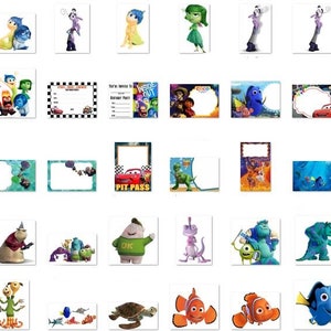 Movie Bundle PNG Clipart, Incredibles Up PNG, Toy Story Clipart, Coco Cars Alice in Wonderland inside out Clipart, Nemo png image 8