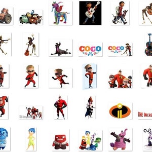 Movie Bundle PNG Clipart, Incredibles Up PNG, Toy Story Clipart, Coco Cars Alice in Wonderland inside out Clipart, Nemo png image 7