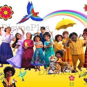 Encanto PNG, Encanto SVG, Encanto Clipart, Vibrant Images for Encanto Cake toppers, birthday shirts, and more! image 2