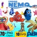 Nemo Dory Clipart SVG Digital Download, 170+ PNG 10 Free SVG shirts birthday invitation under the sea decor transparent background nemo 