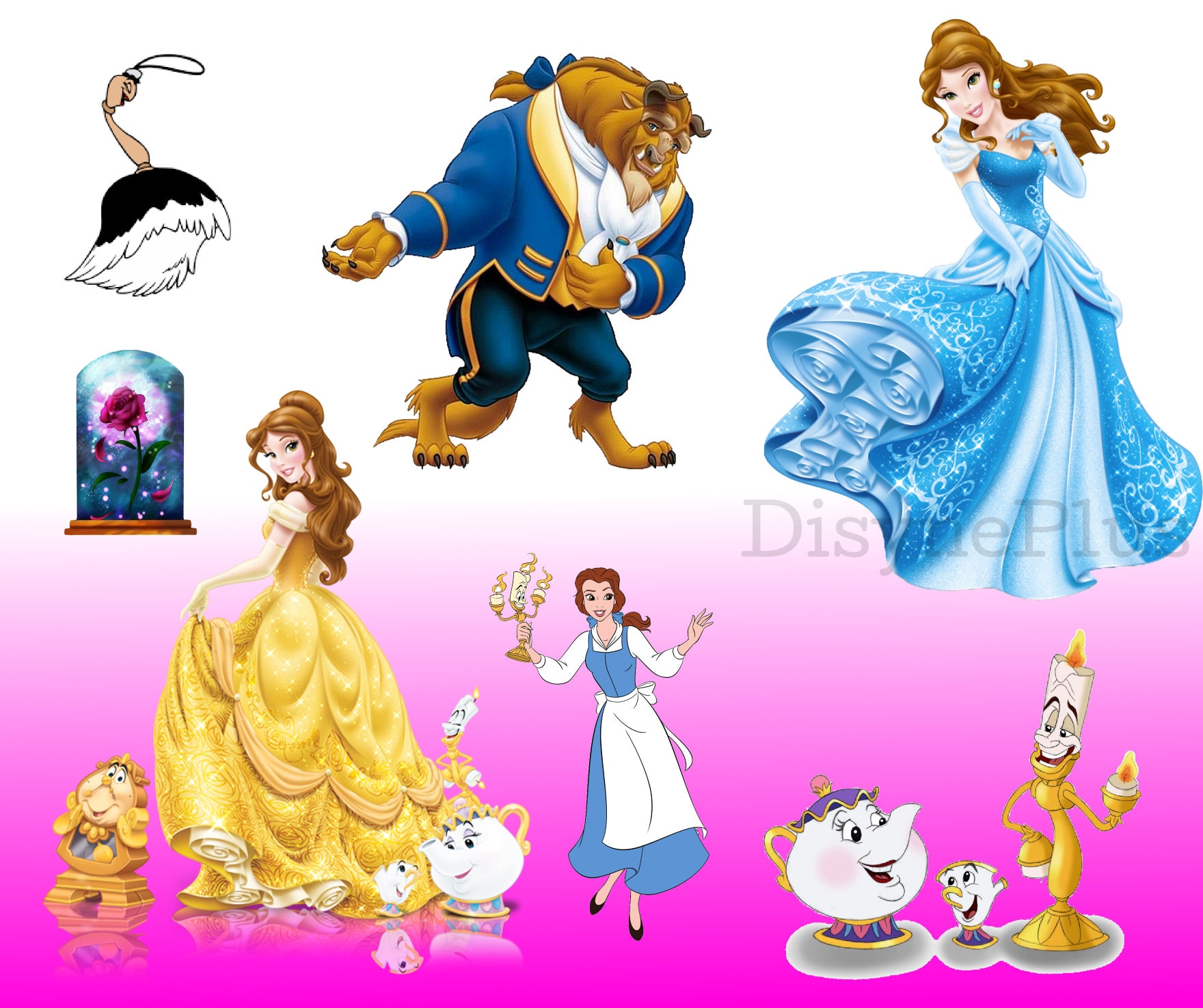 Beauty and the Beast SVG PNG Clipart, Belle SVG, Make Beauty and the ...