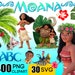 Moana Clipart Digital Download, Island PNG, Free 30 SVG, Moana Printable, Hawaii birthday invitation, Letters Numbers, craft scrapbook