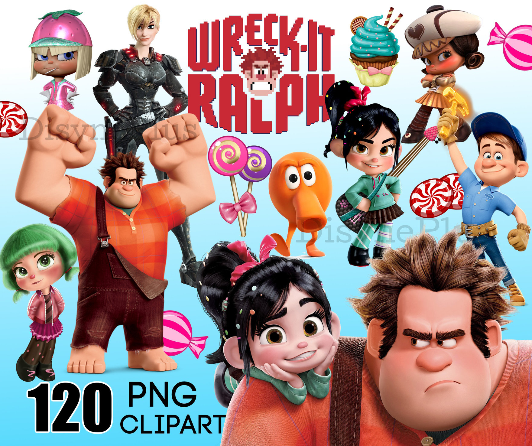 Wreck It Ralph Clipart Wreck It Ralph PNG Digital Download Etsy Australia