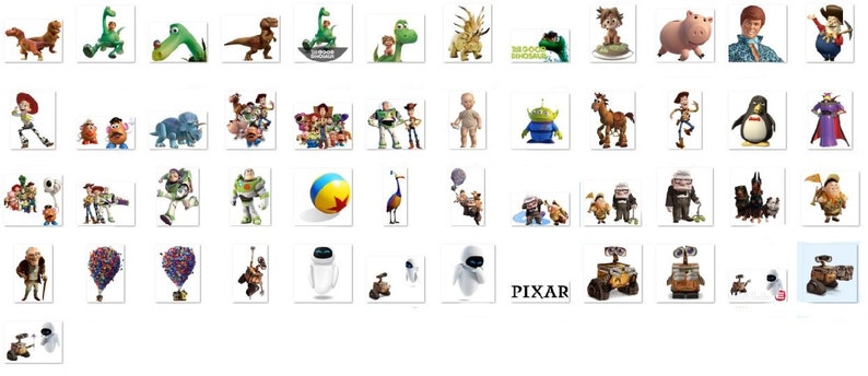 Movie Bundle PNG Clipart, Incredibles Up PNG, Toy Story Clipart, Coco Cars Alice in Wonderland inside out Clipart, Nemo png image 10