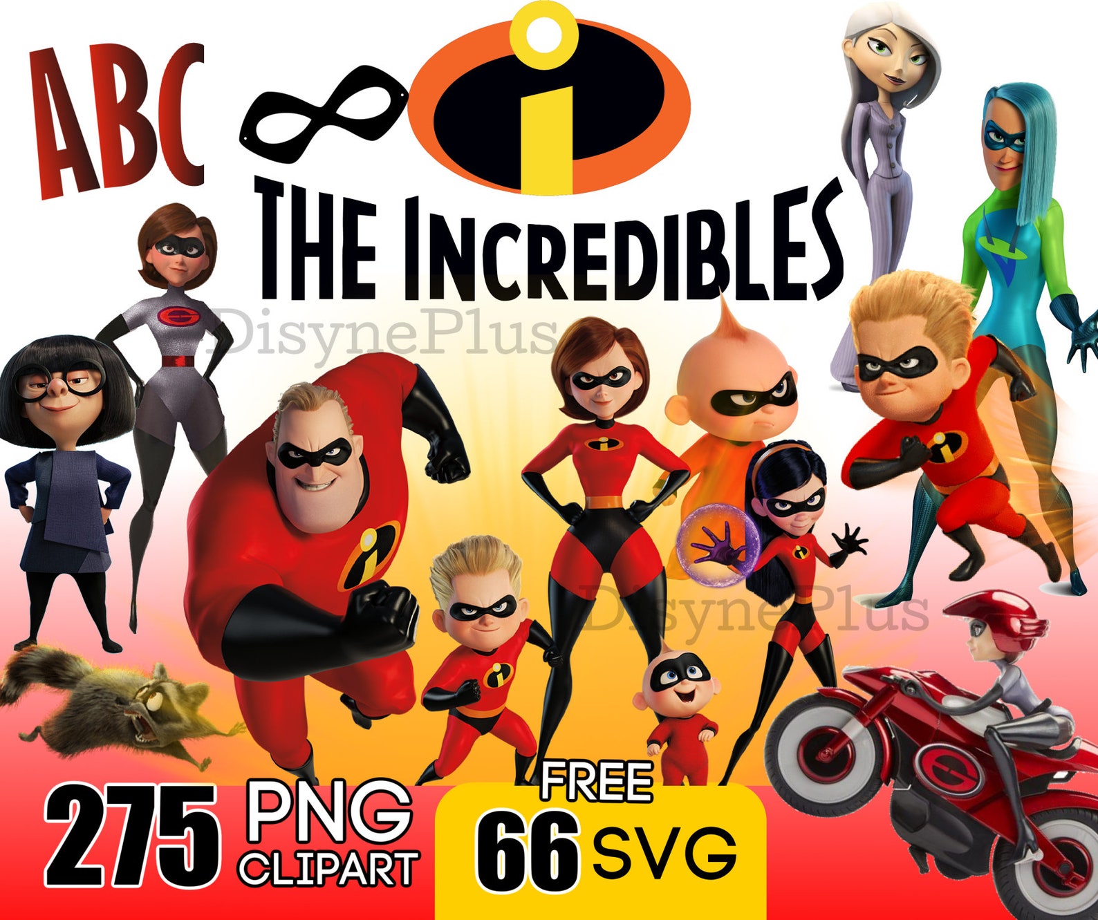 Incredibles 2 Clipart Digital Incredibles PNG SVG Download - Etsy
