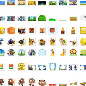Mario PNG SVG clipart, Super Mario png, Mario SVG, Mario Kart clipart, Princess Peach png SVG clipart, Luigi SVG, Bowser SVG afbeelding 4