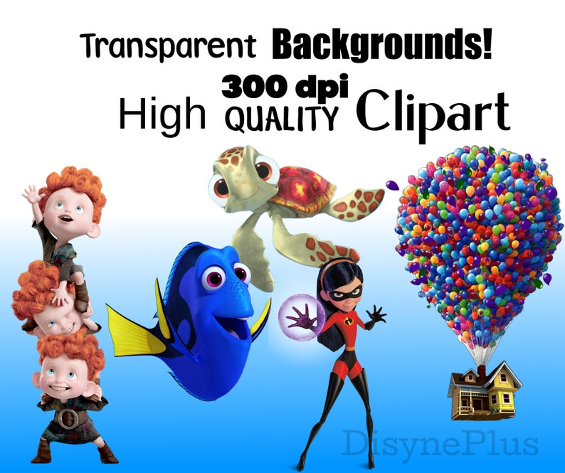 Movie Bundle PNG Clipart, Incredibles Up PNG, Toy Story Clipart, Coco Cars Alice in Wonderland inside out Clipart, Nemo png image 2