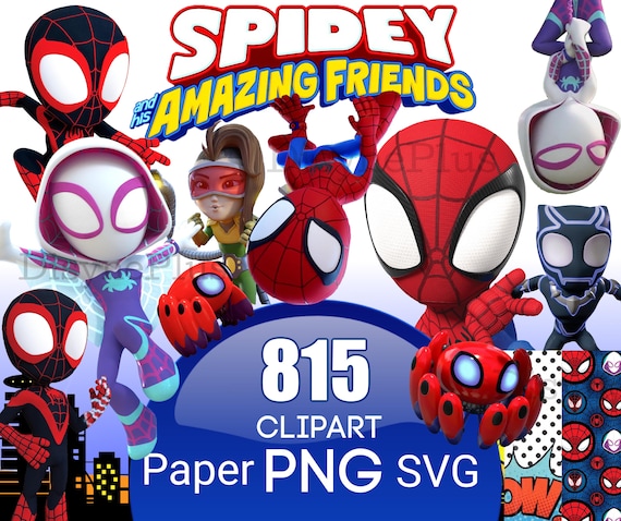 Spidey PNG, Spidey and his Amazing Friends Clipart, Spidey and his Amazing Friends PNG, Make your own Spidey shirt, Superhero Birthday