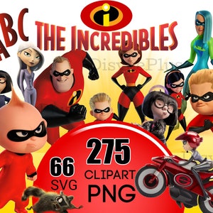 Os Incríveis 2 Clipart, Digital Incríveis PNG, SVG Download Imagens Incríveis aniversário imprimíveis convite, super-herói clipart svg