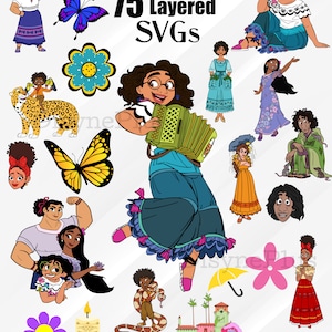 Encanto PNG, Encanto SVG, Encanto Clipart, Vibrant Images for Encanto Cake toppers, birthday shirts, and more! image 4