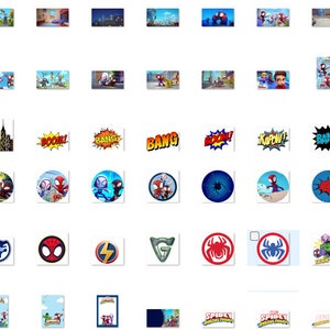 Puede incluir: Una colecci&oacute;n de clipart digital con un personaje de superh&eacute;roe en varias poses y escenarios. El clipart incluye im&aacute;genes del superh&eacute;roe balance&aacute;ndose de edificios, corriendo y luchando contra villanos. Tambi&eacute;n hay im&aacute;genes del logotipo del superh&eacute;roe, as&iacute; como varios efectos de sonido y bocadillos de di&aacute;logo.