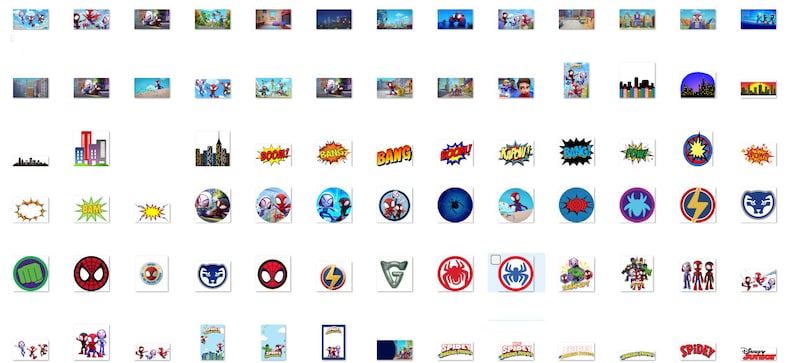 Puede incluir: Una colecci&oacute;n de clipart digital con un personaje de superh&eacute;roe en varias poses y escenarios. El clipart incluye im&aacute;genes del superh&eacute;roe balance&aacute;ndose de edificios, corriendo y luchando contra villanos. Tambi&eacute;n hay im&aacute;genes del logotipo del superh&eacute;roe, as&iacute; como varios efectos de sonido y bocadillos de di&aacute;logo.
