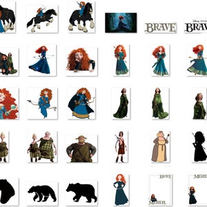Brave Clipart, Merida PNG, Merida Instant Download, 120 PNG Princess ...