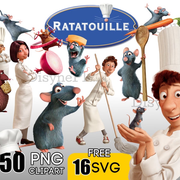 Ratatouille PNG, Ratatouille Clipart, Ratatouille Instant Download, Ratatouii Birthday