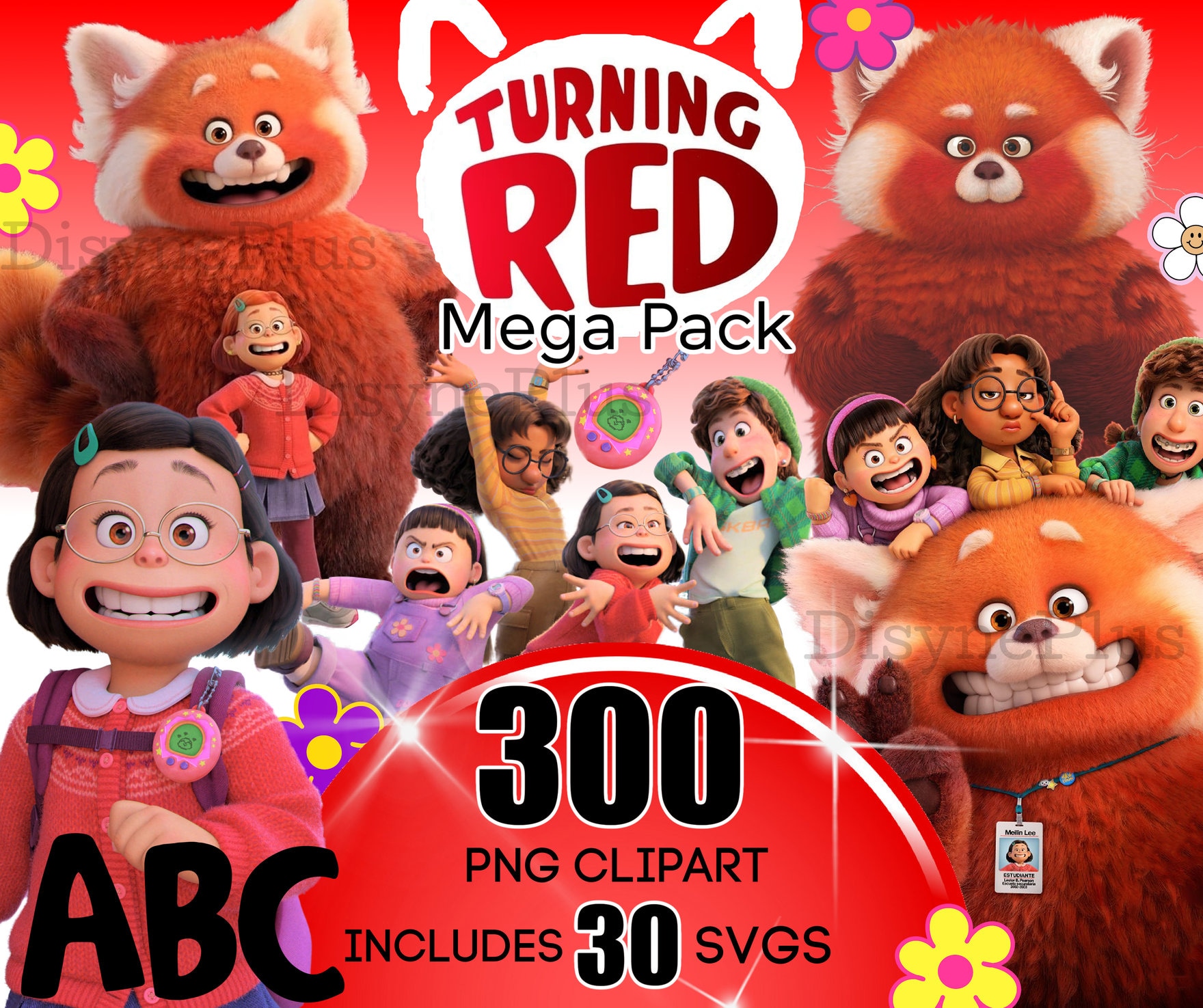 Turning Red PNG Turning Red SVG Turning Red Clipart Instant Etsy España