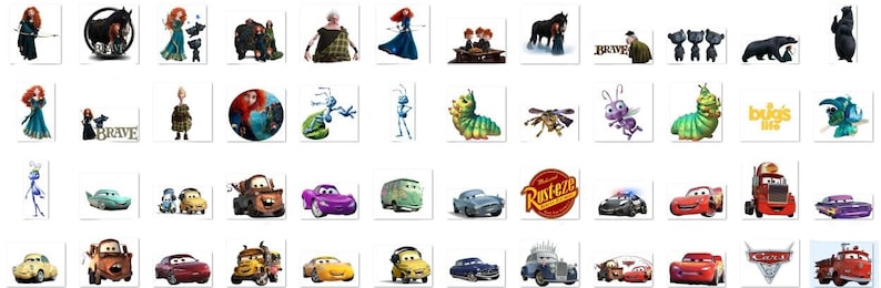 Movie Bundle PNG Clipart, Incredibles Up PNG, Toy Story Clipart, Coco Cars Alice in Wonderland inside out Clipart, Nemo png image 6