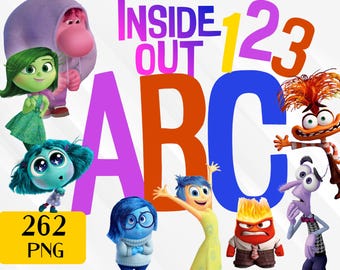 Inside Out 2 Alphabet, Inside Out  Alphabet and Numbers, Inside Out  Letters, Inside Out 2 Clipart, Inside Out PNG, Inside Out Alphabet