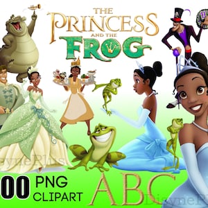 Prinzessin und der Frosch PNG, Tiana Clipart, Prinzessin PNG, Tiana PNG Bundle, Prinzessin und der Frosch Aufbügeln Shirt