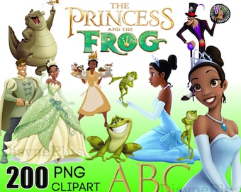 Prinses en de kikker png, clipart Tiana, prinses png, Tiana png-bundel, prinses en de kikker opstrijkshirt