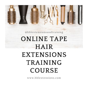 オンラインヘアエクステンショントレーニングコース - テープインヘアエクステンションコース