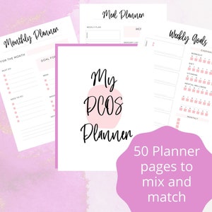 PCOS Planner| PCOS Journal | Fertility Printable Pages|Printable Bundle| Fertility Tool Tracker| TTC Journal