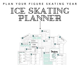 Ice Skating Journal | Figure Skating Planner | digital download | Printable Planner For Skaters| Figure Skating tracker | Digital Planner