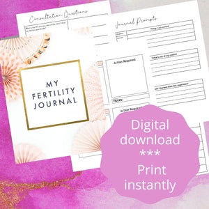 Lot de carnets de fertilité | Lot de suivi des habitudes | Cartes d'affirmation de la fécondité | Planificateur de fertilité