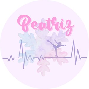 Aangepaste ronde banner voor verjaardag, feest - banner schaatsfeest