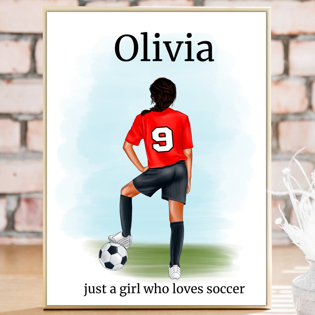 Personalized Soccer Poster, Soccer Gift, Personalized Soccer Gifts ...