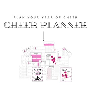 Cheer Journal | Cheerleader Planner | digital download | Printable Planner For Cheerleaders| Cheer tracker | Cheer Planner Digital