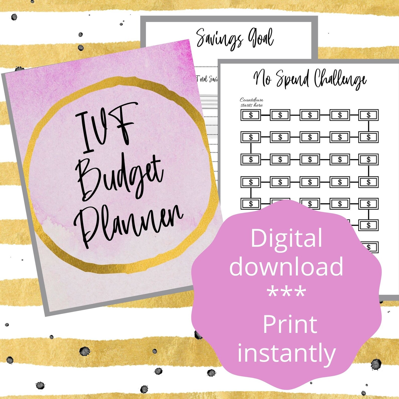 IVF Budget Planner IVF Planner Digital Download Fertility Etsy UK