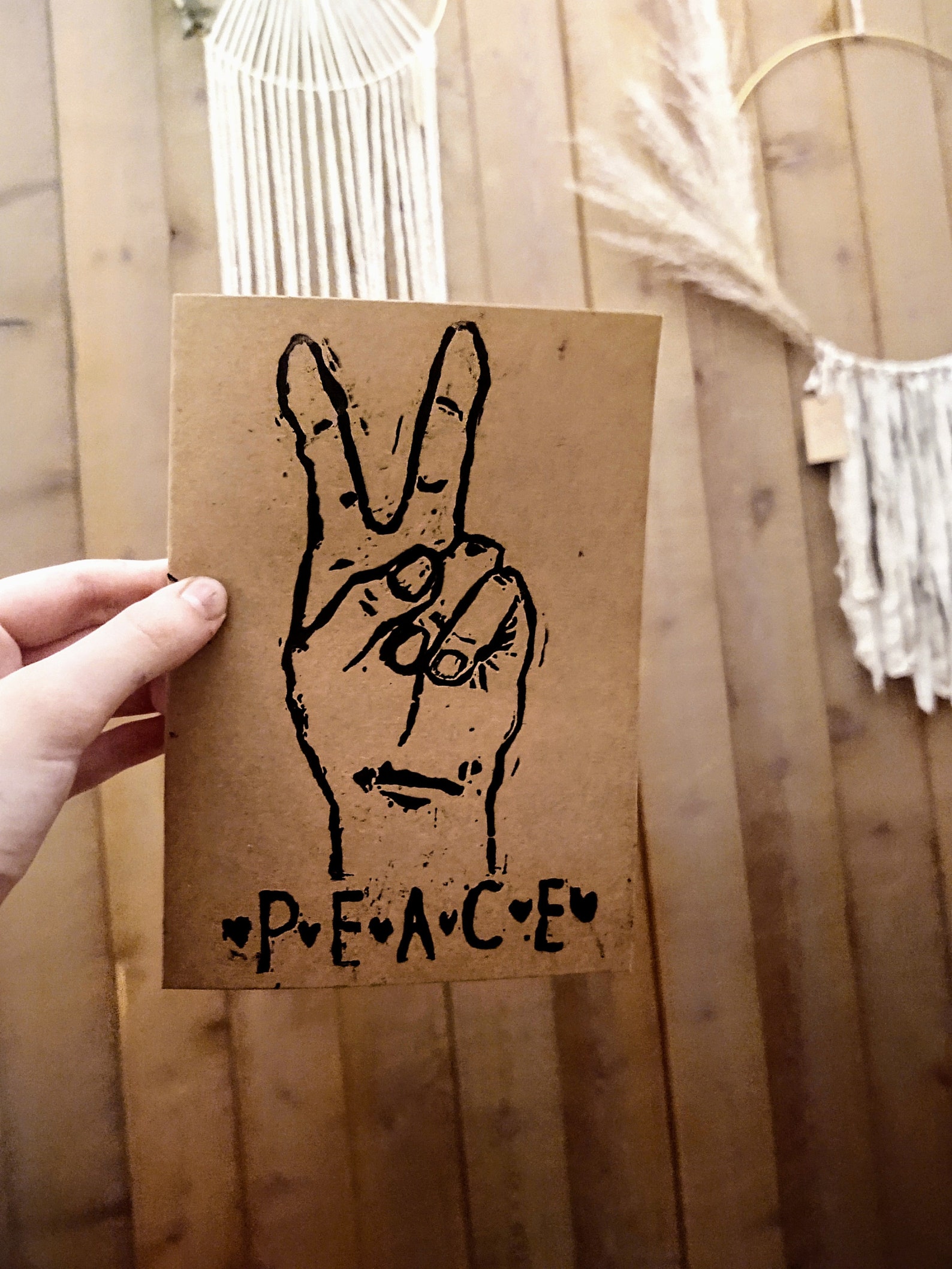 Set of 12 Peace sign cards peace sign peace sign print Etsy