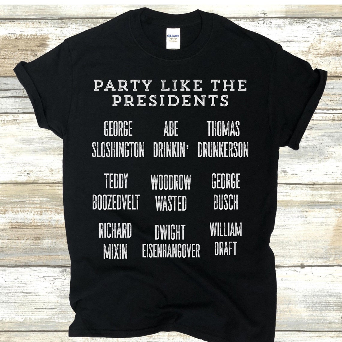 fourth of july president drinking shirts