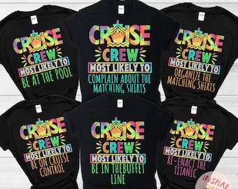Most Likely To Matching Cruise Shirts, Cruise Squad 2026, Birthday Cruise Shirt, Cruise Vacation Shirt, Family Matching Cruise Shirt, Trip