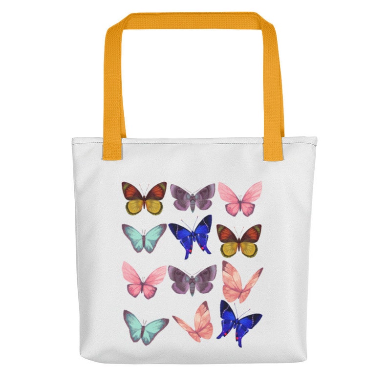 Canvas Tote Bag Butterfly Tote Butterfly Chart Reusable Butterfly Tote Bag Without Change their Would Be No Butterflies Positive Quote